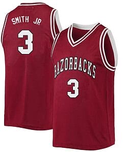 Nick Smith Jersey #3 Arkansas Razorbacks College Basketball Red