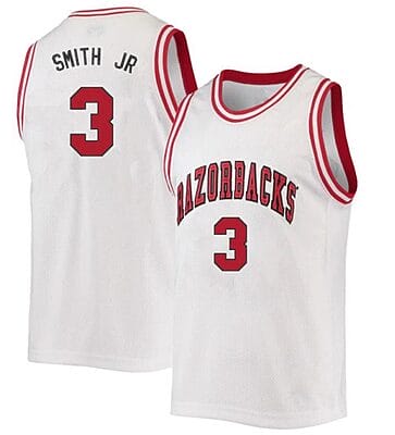 Nick Smith Jersey #3 Arkansas Razorbacks College Basketball White 2