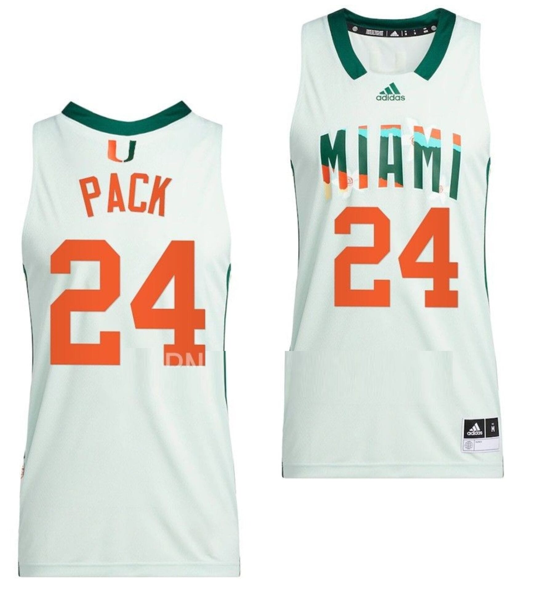 Nijel Pack Jersey #24 Miami Hurricanes College Basketball Honoring Black Excellence White