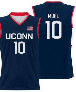 Nika Muhl Jersey UConn Huskies College Basketball Navy #101
