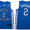 Cole Anthony Jersey #2 North Carolina Tar Heels NCAA Basketball Blue