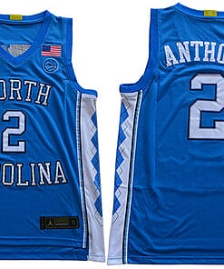 Cole Anthony Jersey #2 North Carolina Tar Heels NCAA Basketball Blue
