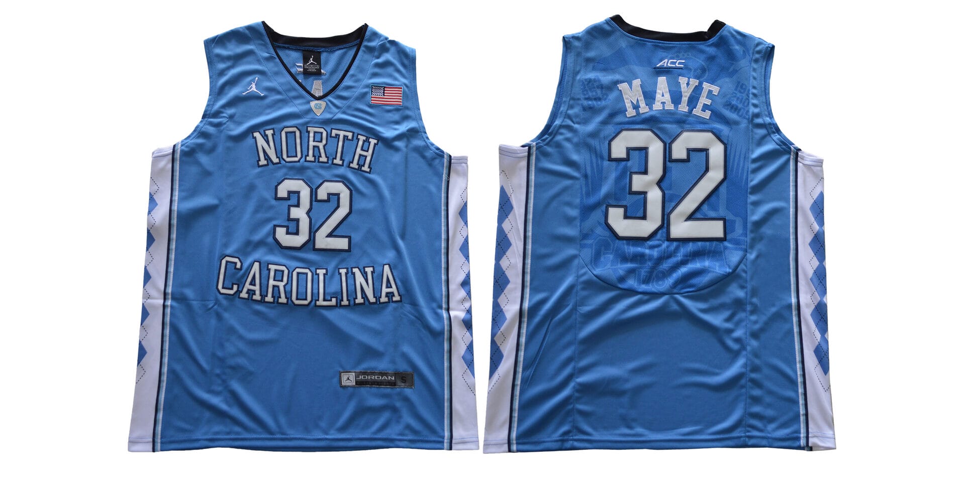 Luke Maye Jersey #32 North Carolina Tar Heels NCAA Basketball Blue