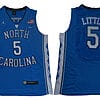 Nassir Little Jersey #5 North Carolina Tar Heels NCAA Basketball Blue