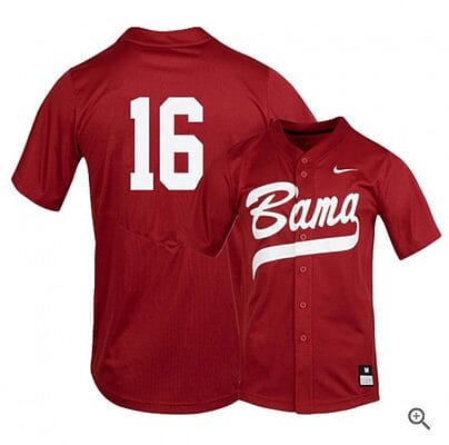 Owen Diodati Jersey #16 Alabama Crimson Tide Baseball NCAA College Alumni Red