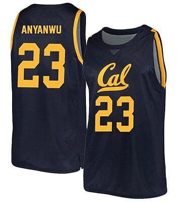 Obinna Anyanwu Jersey #23 California Golden Bears College Basketball Navy