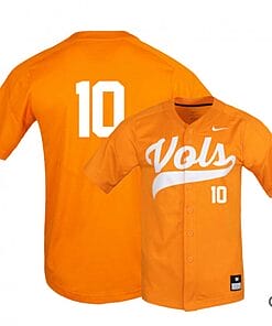 Pete Derkay Jersey #10 Tennessee Volunteers Baseball NCAA College Elite Orange Alumni