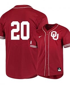 Peyton Graham Jersey #20 Oklahoma Sooners Baseball NCAA College Red Elite Alumni