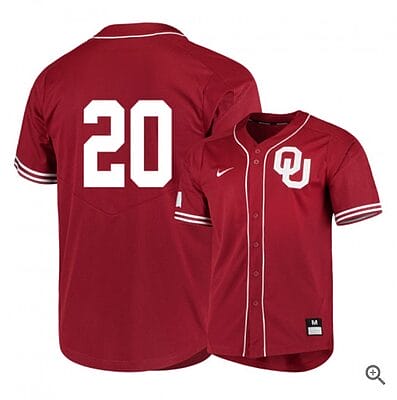 Peyton Graham Jersey #20 Oklahoma Sooners Baseball NCAA College Red Elite Alumni