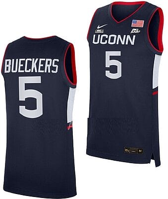 Paige Bueckers Jersey UConn Huskies College Basketball White Replica #5
