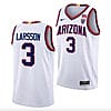 Pelle Larsson Jersey #3 Arizona Wildcats College Basketball White