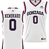 Ryan Nembhard Jersey #0 Gonzaga Bulldogs NIL College Basketball Lightweight White