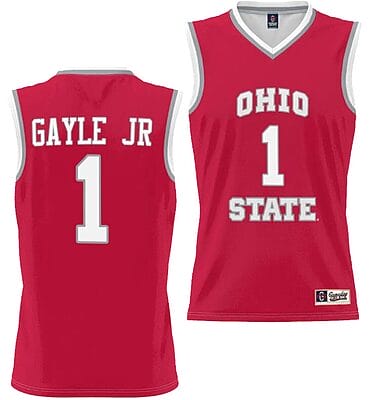 Roddy Gayle JrJersey #1 Ohio State Buckeyes College Basketball Lightweight Scarlet