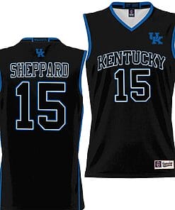 Reed Sheppard Jersey #15 Kentucky Wildcats NIL College Basketball Lightweight Black