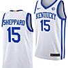 Reed Sheppard Jersey #15 Kentucky Wildcats Basketball White Home Classic