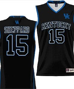 Reed Sheppard Jersey #15 Kentucky Wildcats Lightweight Basketball Black