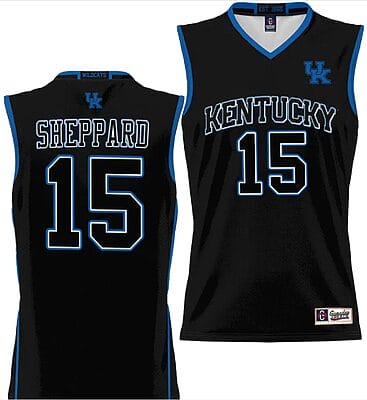 Reed Sheppard Jersey #15 Kentucky Wildcats Lightweight Basketball Black