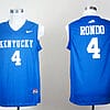 Rajon Rondo Jersey #4 Kentucky Wildcats NCAA Basketball Blue