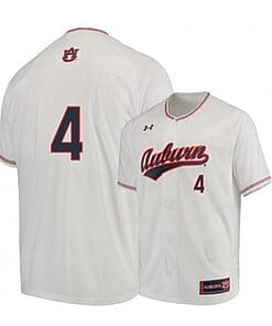 Rankin Woley Jersey #4 Auburn Tigers Baseball NCAA College White Alumni