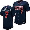 Richie Morales Jersey #7 Arizona Wildcats Replica Baseball Full-Button Navy
