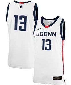 Richie Springs Jersey UConn Huskies College Basketball No Name White #13