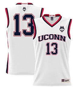 Richie Springs Jersey UConn Huskies College Basketball No Name White #131