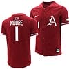 Robert Moore Jersey #1 Arkansas Razorbacks College Baseball Cardinal