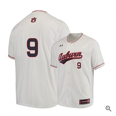 Ryan Bliss Jersey #9 Auburn Tigers Baseball NCAA College White Alumni