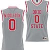 Scotty Middleton Jersey #0 Ohio State Buckeyes College Basketball Lightweight Gray