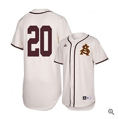 Spencer Torkelson Jersey #20 Arizona State Sun Devils Baseball NCAA College Alumni White