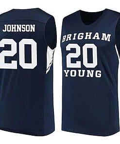 Spencer Johnson Jersey #20 BYU Cougars College Basketball