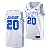 Spencer Johnson Jersey #20 BYU Cougars College Basketball White