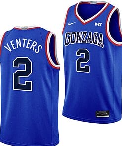 Steele Venters Jersey Gonzaga Bulldogs