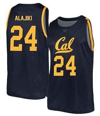 Sam Alajiki Jersey #24 California Golden Bears College Basketball Navy