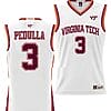 Sean Pedulla Jersey Virginia Tech Hokies College Basketball NIL Pick-A-Player White #3