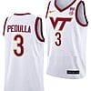 Sean Pedulla Jersey Virginia Tech Hokies College Basketball Swingman White #3