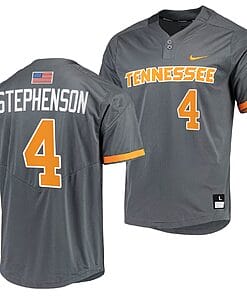 Seth Stephenson Jersey #4 Tennessee Volunteers College Baseball Grey