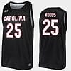 Seventh Woods Jersey #25 South Carolina Gamecocks College Basketball Black Replica