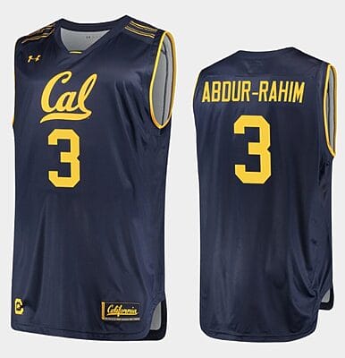 Shareef Abdur Rahim Jersey #3 California Golden Bears College Basketball Navy