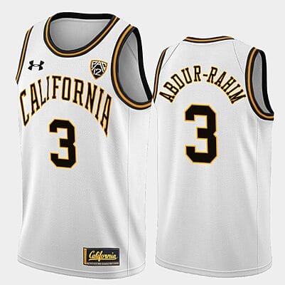 Shareef Abdur Rahim Jersey #3 California Golden Bears College Basketball White
