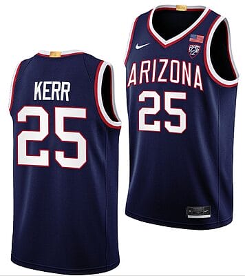Steve Kerr Jersey #25 Arizona Wildcats College Basketball Limited Navy