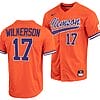 Stevie Wilkerson Jersey #17 Clemson Tigers College Baseball Orange Full-Button
