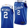 Tre Mitchell Jersey #2 Kentucky Wildcats Basketball Big Blue Bahamas