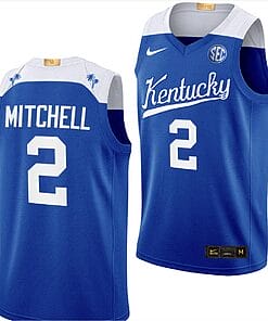 Tre Mitchell Jersey #2 Kentucky Wildcats Basketball Big Blue Bahamas