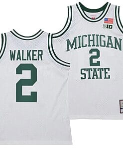 Tyson Walker Jersey #2 Michigan State Spartans 125th Basketball Anniversary 1990 Throwback White