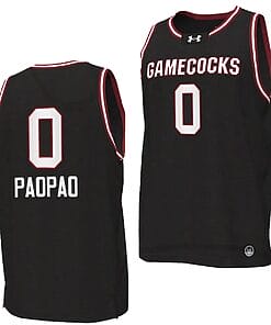 Te Hina Paopao Jersey #0 South Carolina Gamecocks College Basketball 2023-24 Replica Black