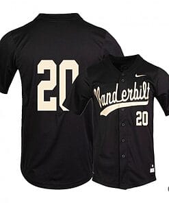 Ty Duvall Jersey #20 Vanderbilt Commodores Baseball NCAA College Black Alumni