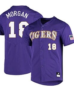 Tre Morgan Jersey #18 LSU Tigers Baseball NCAA College Purple Alumni