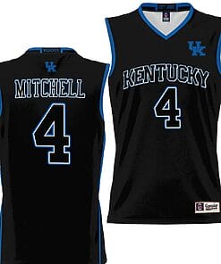 Tre Mitchell Jersey #4 Kentucky Wildcats NIL College Basketball Lightweight Black