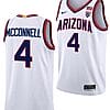 TJ McConnell Jersey #4 Arizona Wildcats College Basketball Limited White